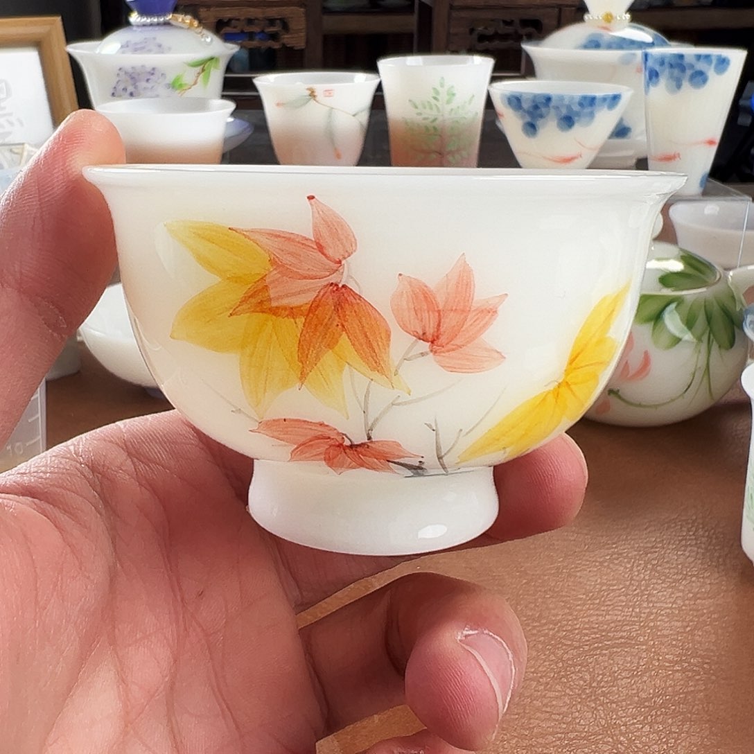 杯子陶璞玉陶瓷茶具手绘系列