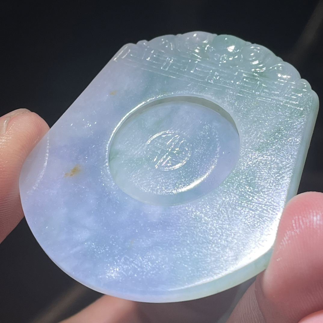天然缅甸A货翡翠冰胶春彩时来运转毛货买断需抛光