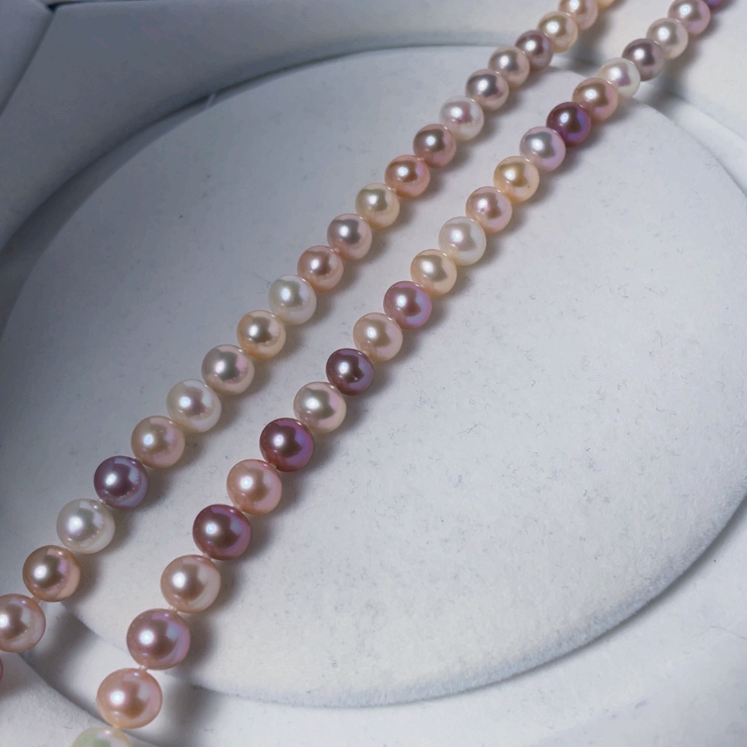 淡水珍珠银S925镶嵌颈饰