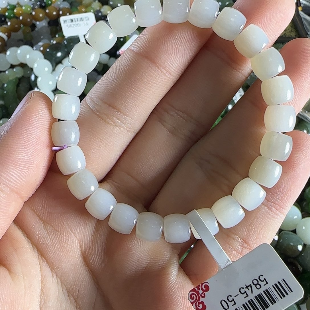 和田玉手链未镶嵌10