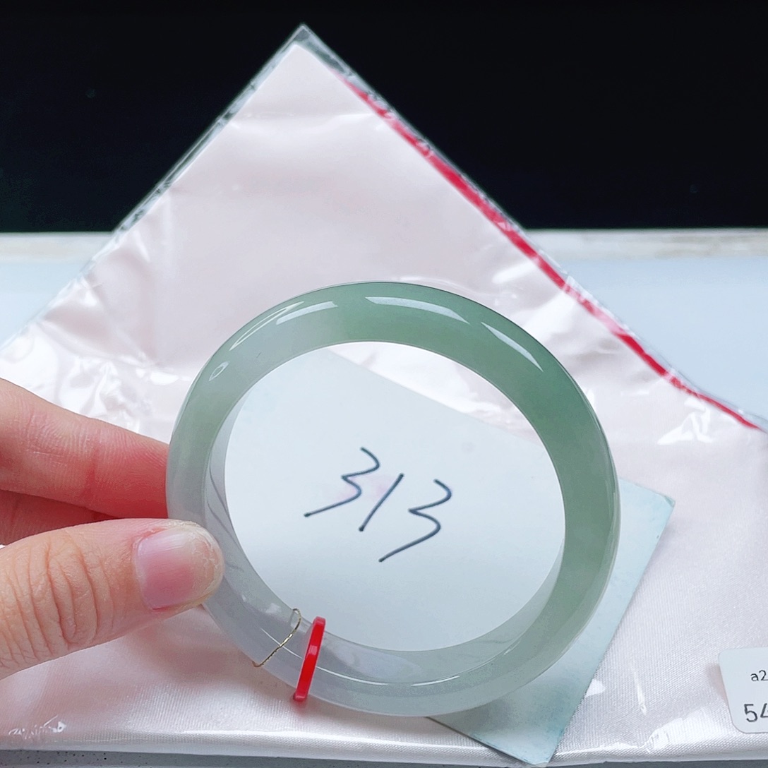 翡翠未镶嵌手镯54+正圈