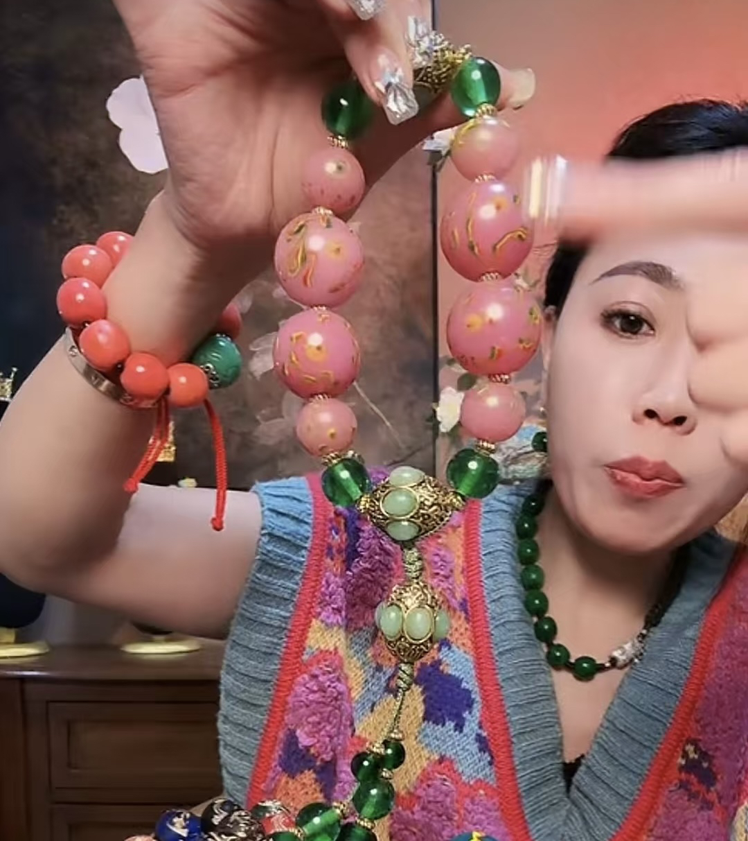 0016复古百搭琉璃手串