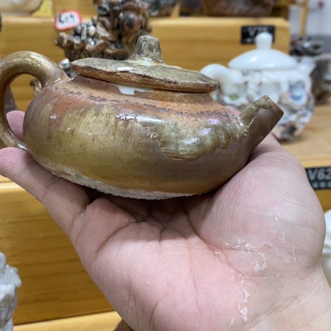 陶园柴烧，精品高货。812瑕摆件