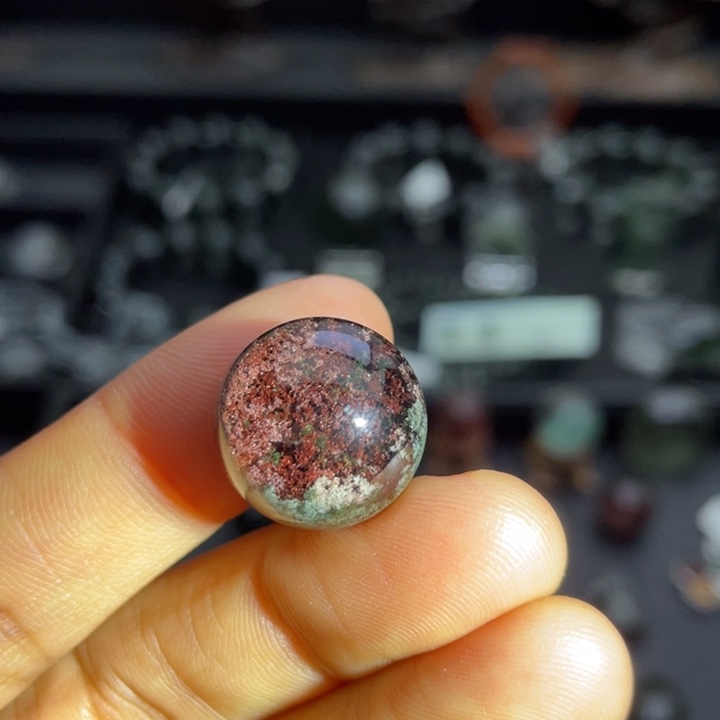 未镶嵌水晶颈饰红绿单珠定制