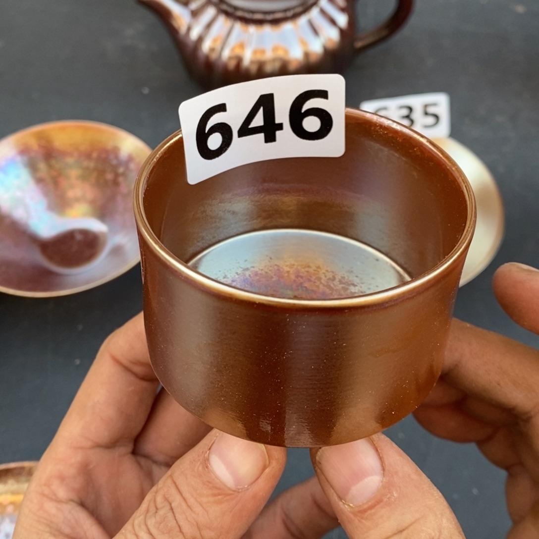 柴烧茶具陶瓷杯子