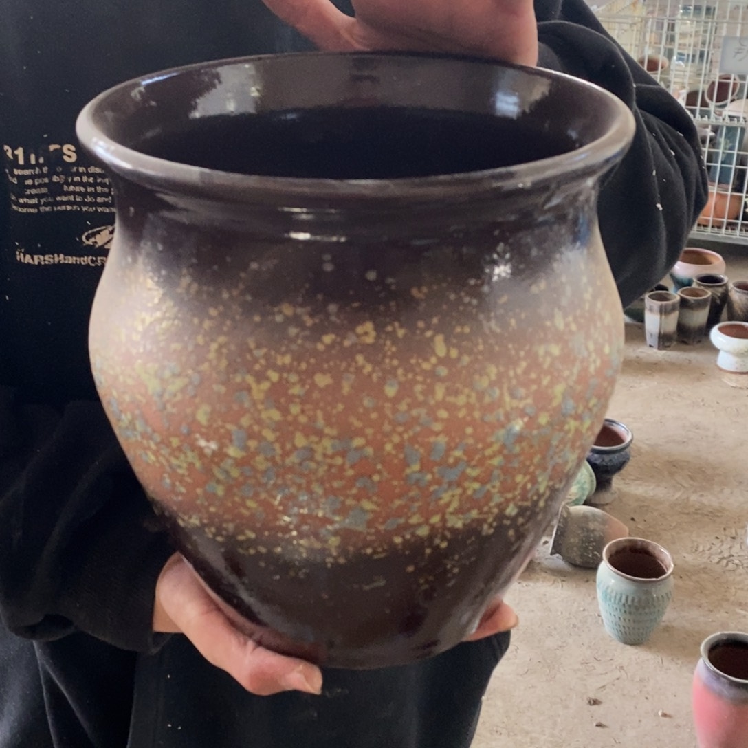 紫砂花盆瑕疵20/21，bjgfv