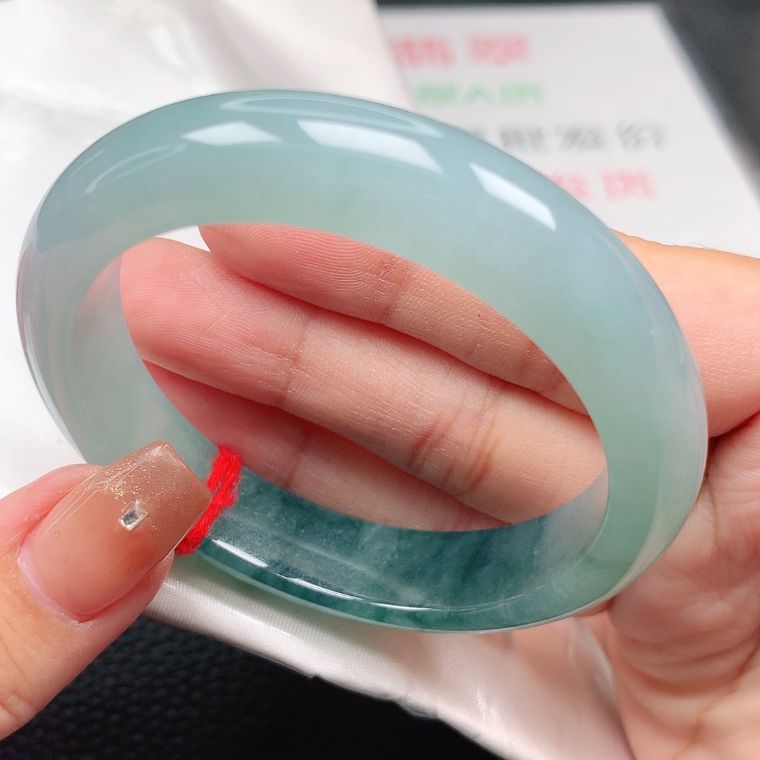 未镶嵌手镯翡翠54正圈