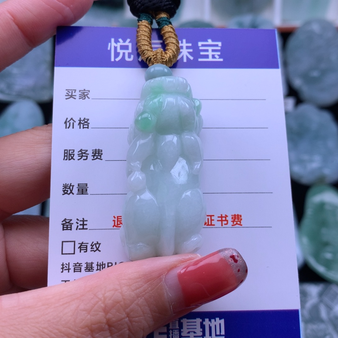 翡翠颈饰未镶嵌翡翠貔貅