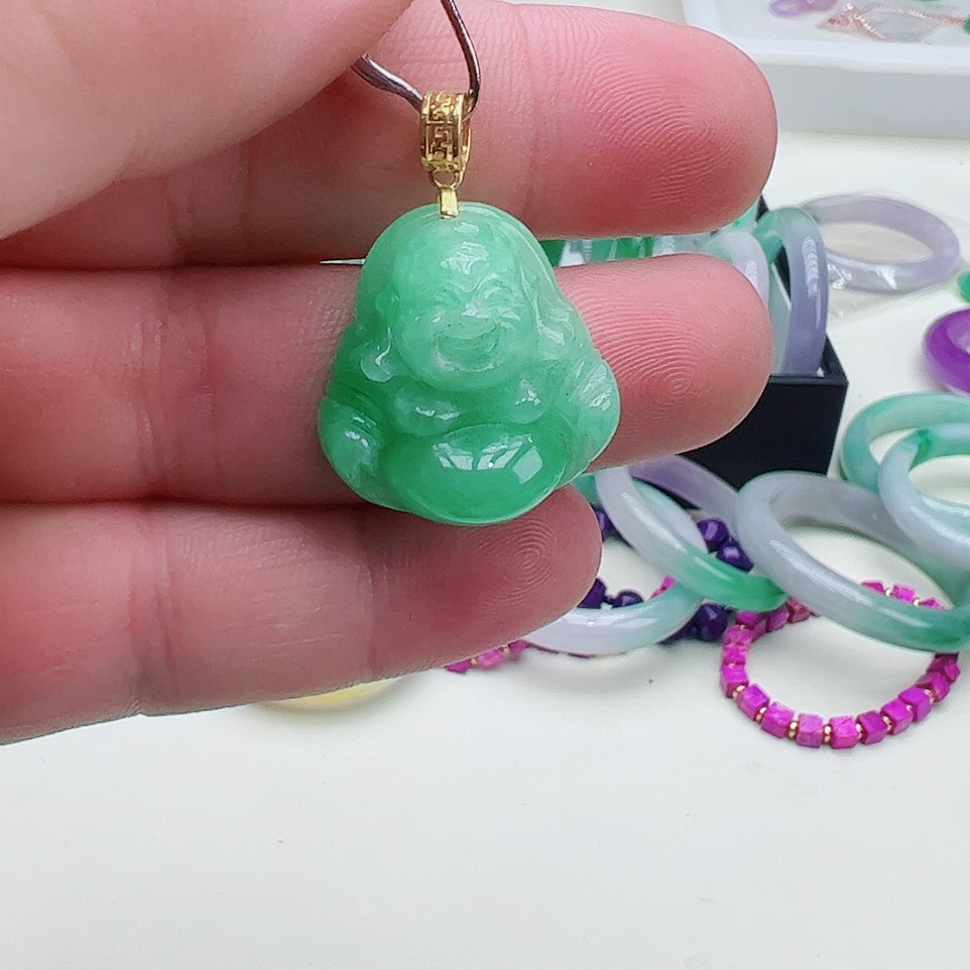 翡翠吊坠(赠链)银S925镶嵌