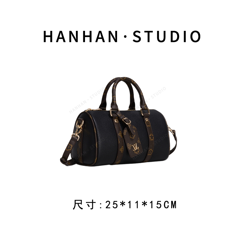 【韩韩甄选】GQ-9036-黑色 轻奢时尚复古气质百搭单肩腋下女包