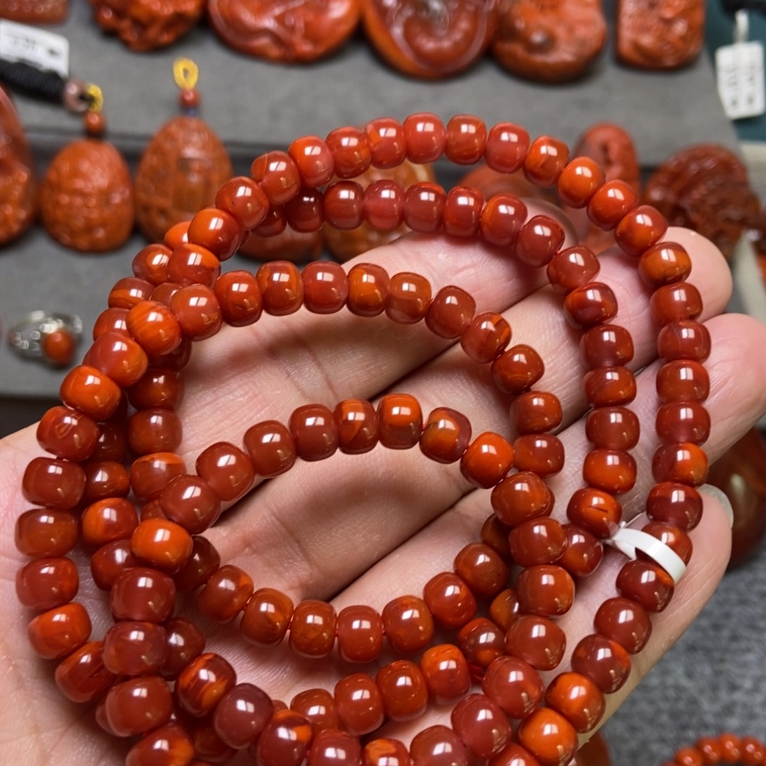 南红玛瑙未镶嵌手串7mm