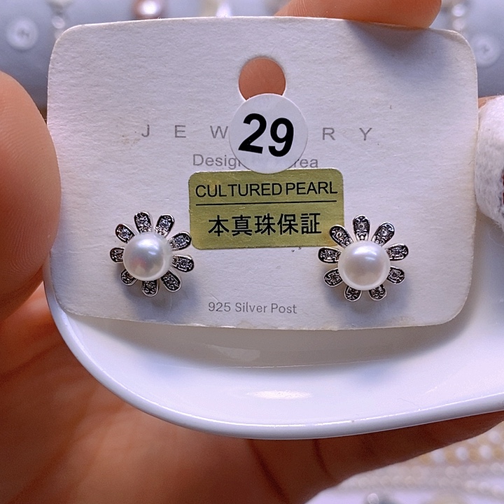 颈饰银S925镶嵌淡水珍珠