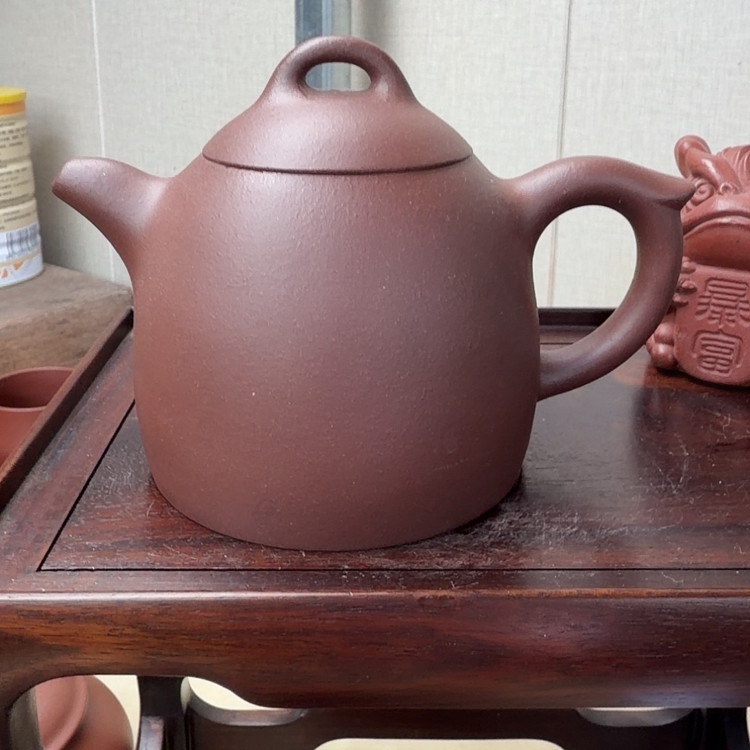 秦权壶230cc老紫泥的