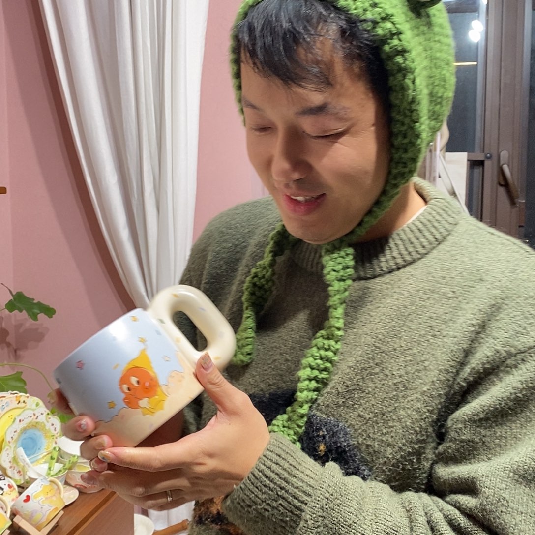 陶瓷星星人杯子一个