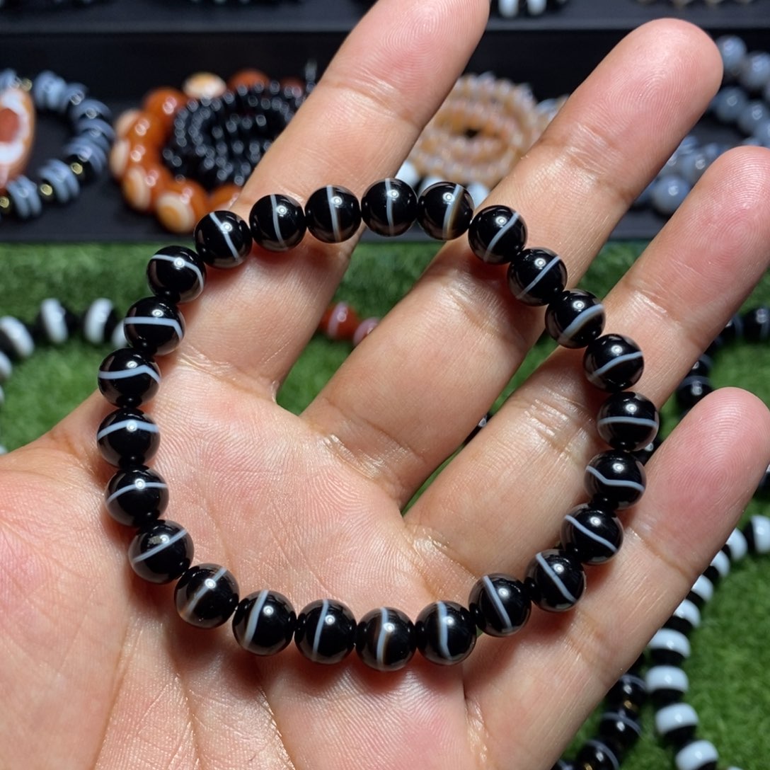玛瑙/玉髓一线药师玛瑙手串未镶嵌8