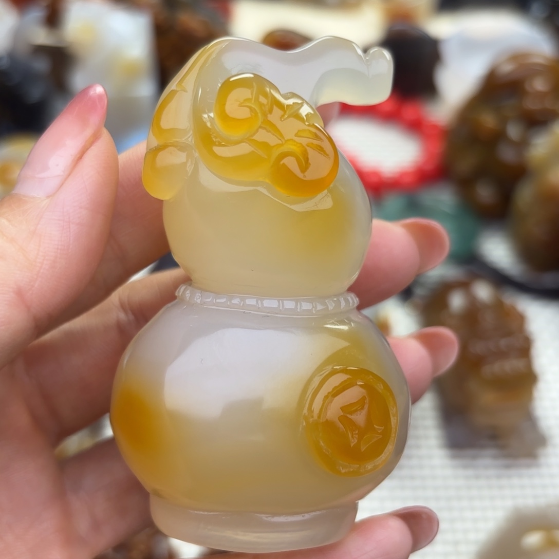 未镶嵌把件玛瑙/玉髓