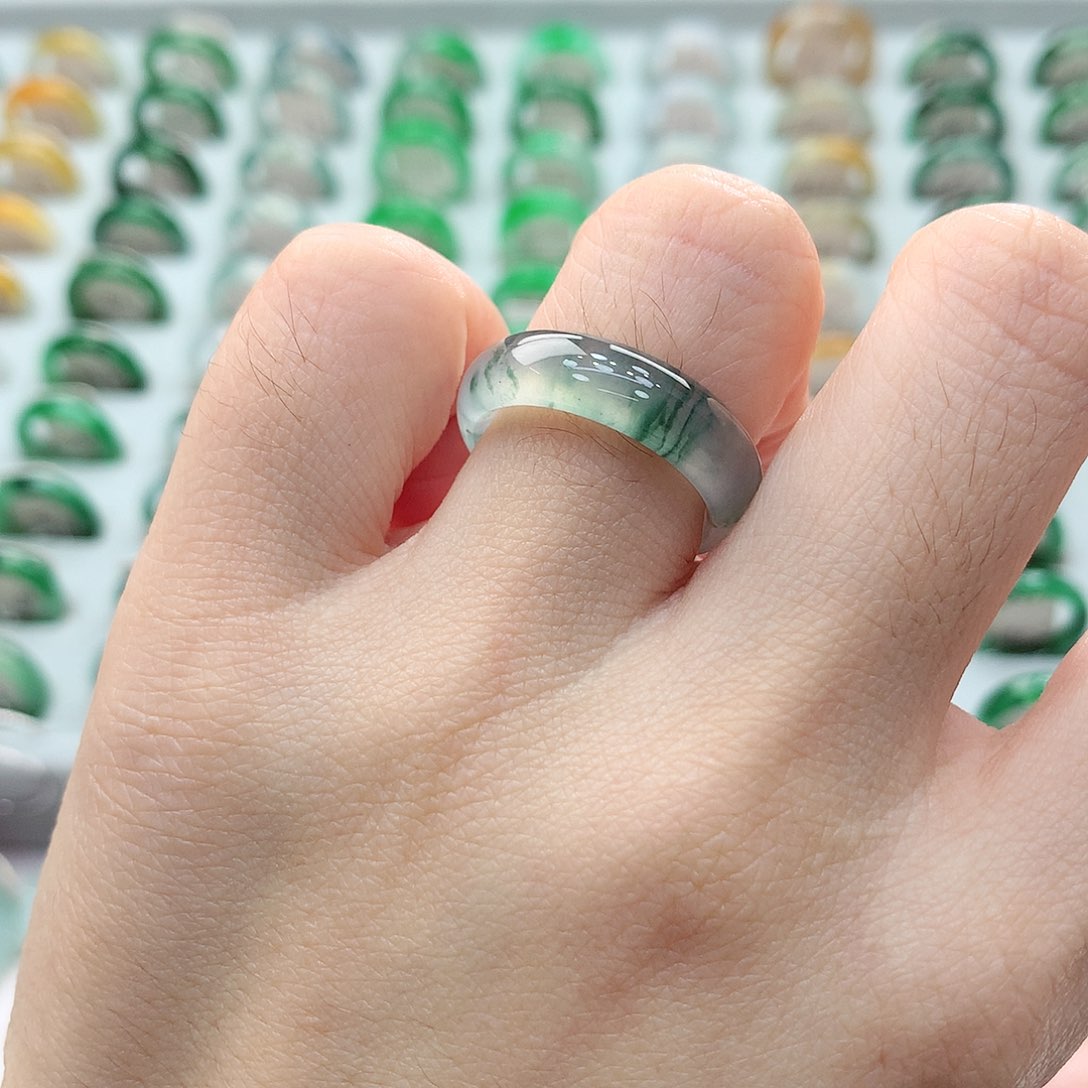 未镶嵌戒指翡翠14号