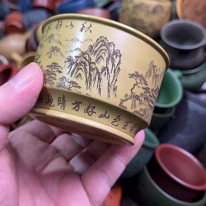 紫砂茶杯全手工紫砂主人杯