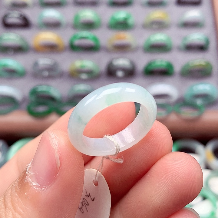 翡翠未镶嵌戒指16号