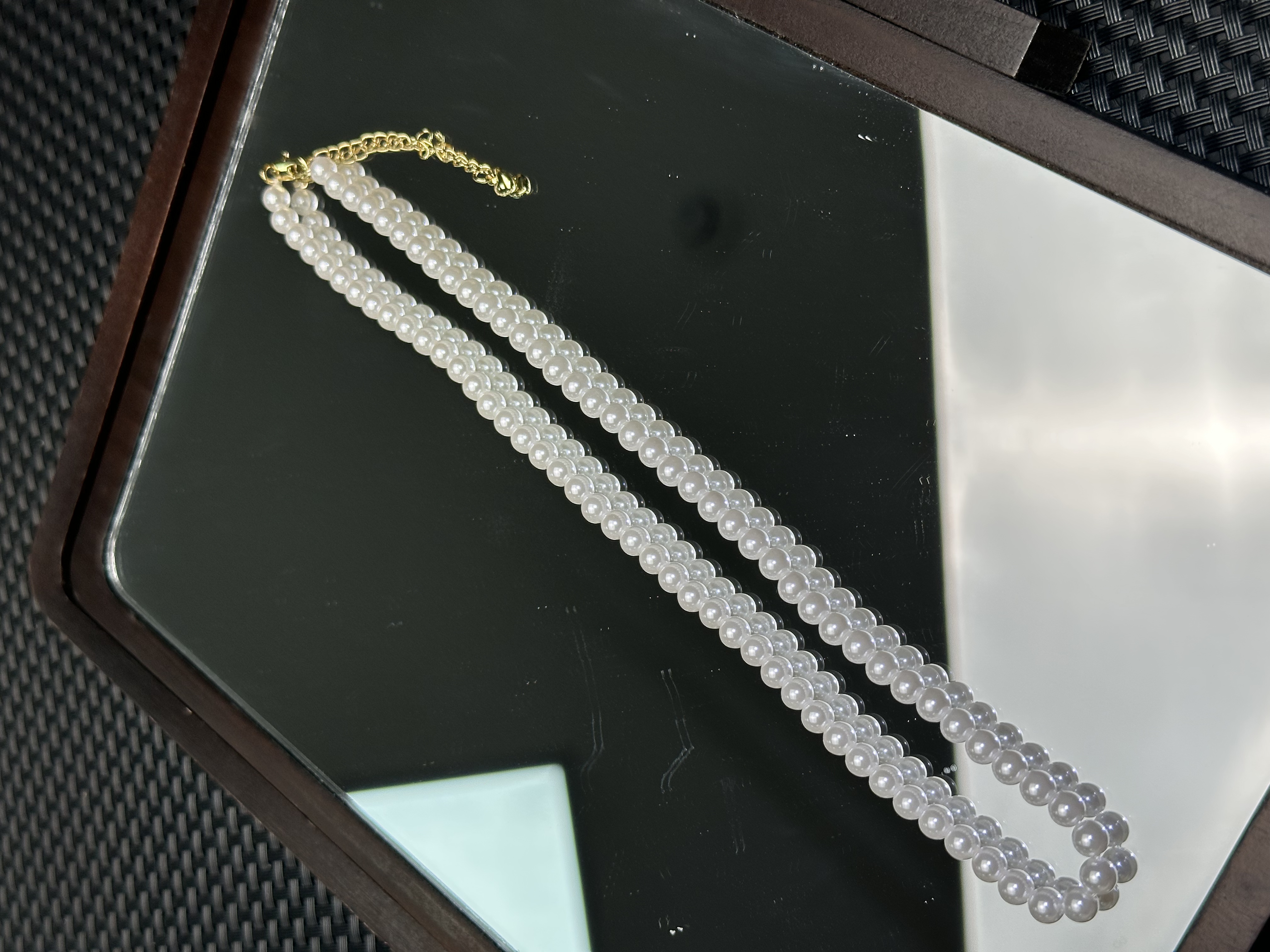 E59无暇极光白澳5M项链时尚百搭女款