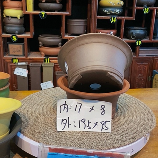 紫砂花盆紫砂花盆