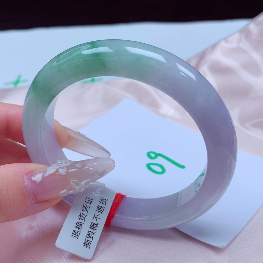 未镶嵌手镯翡翠天然缅甸翡翠A货手镯 09号