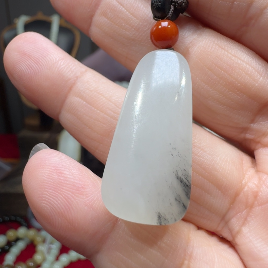 和田玉颈饰未镶嵌瓦**瓦