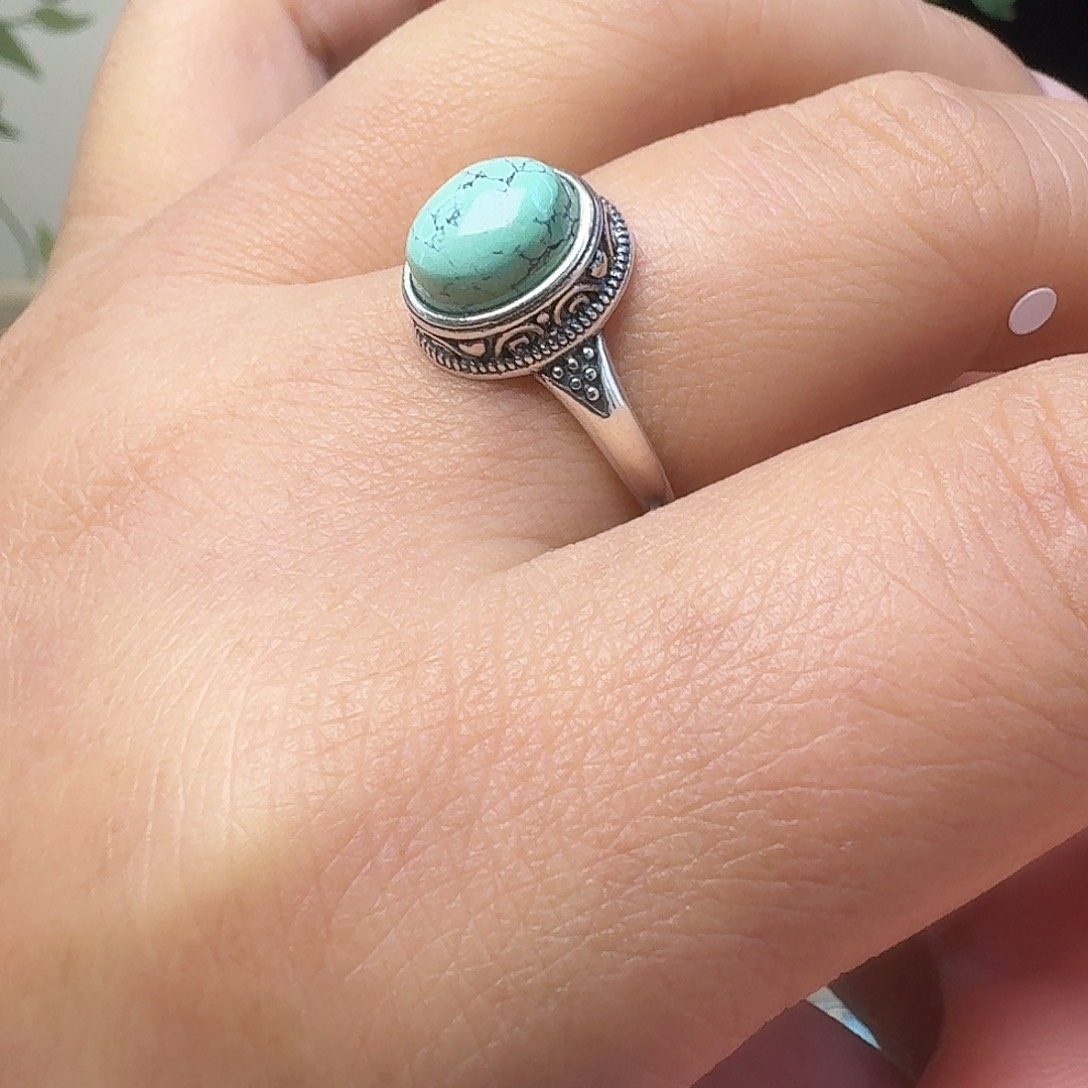 绿松石银S925镶嵌珠宝奇石