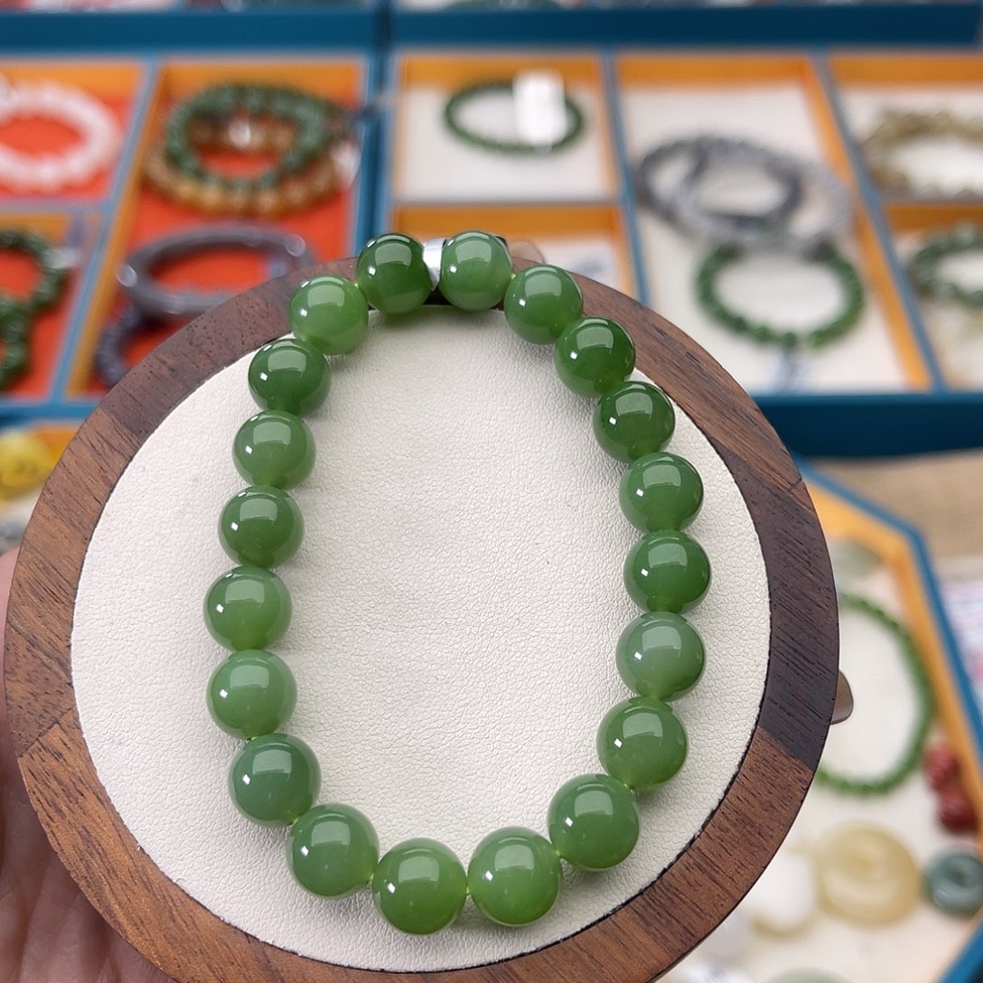 和田玉未镶嵌手串Z22卡10