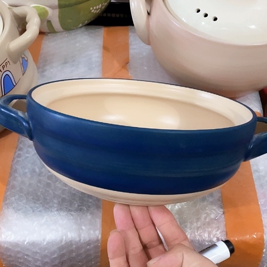 盘外贸单1个陶瓷砂锅 微瑕 大牌尾单