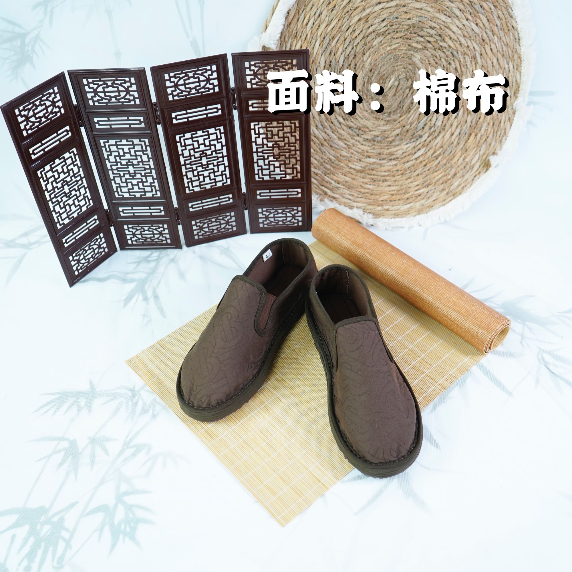 秋上新 【棕途-三片】民族风云南软底布鞋纯手工千层底民族绣花鞋
