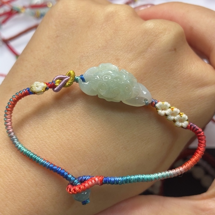 翡翠未镶嵌手绳16手围