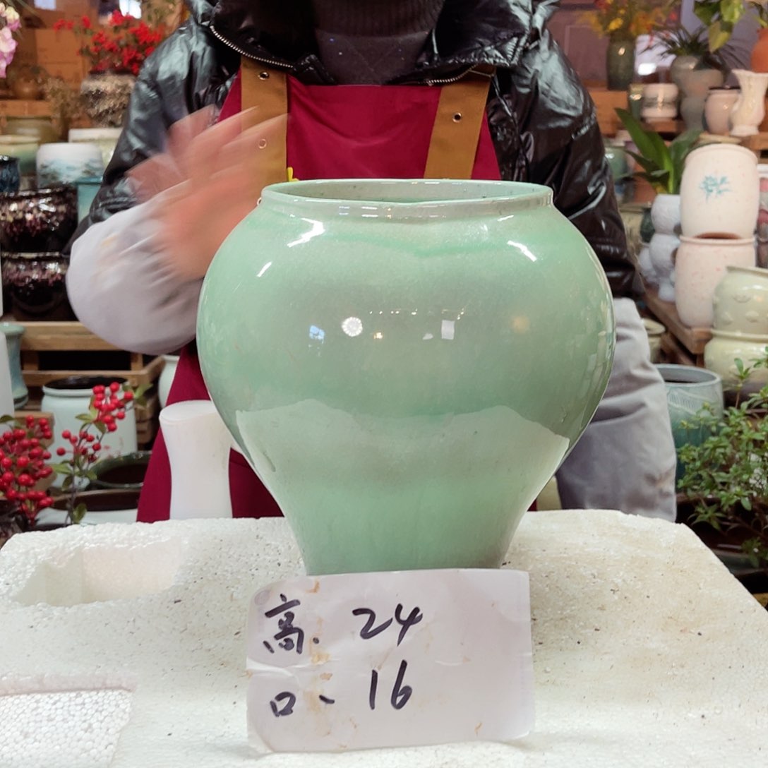 紫砂花盆高度24口径16