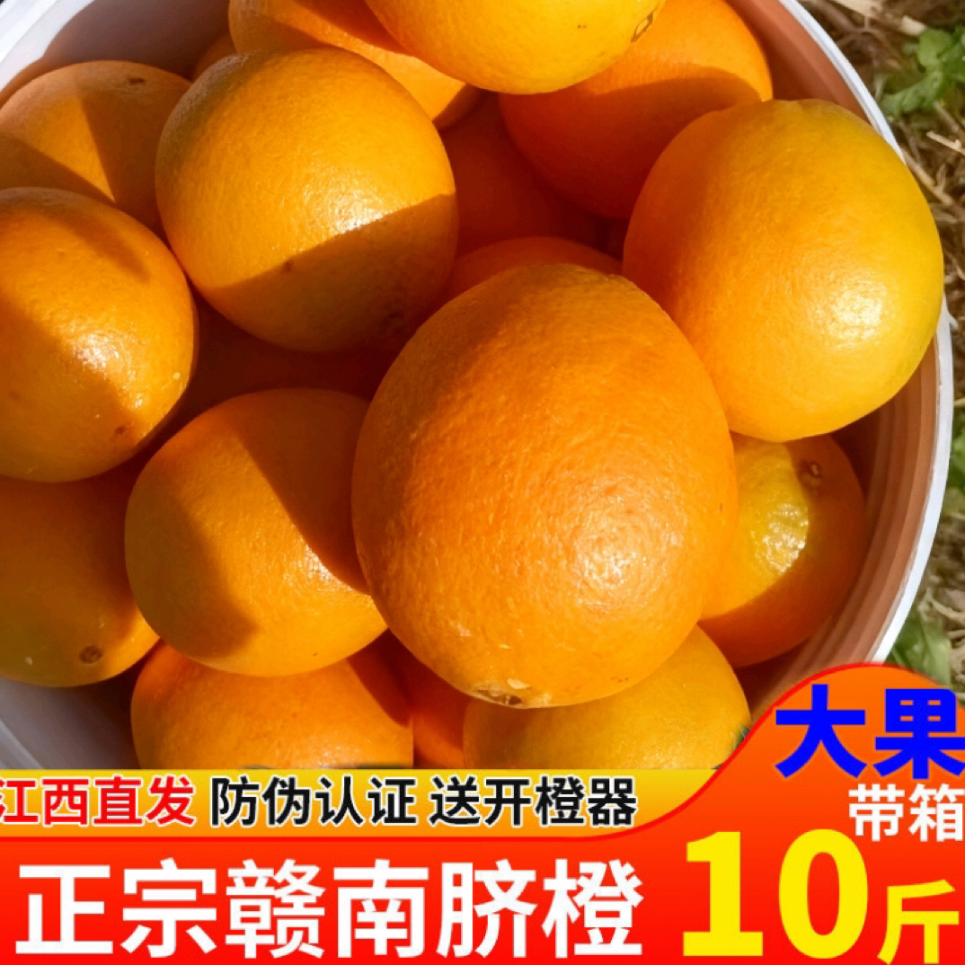 【精品】正宗赣南脐橙新鲜赣州寻乌橙子江西甜橙水果鲜橙批发包邮