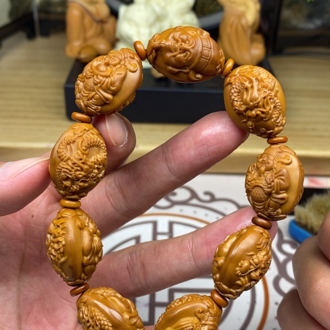 橄榄核手串/手链橄榄核雕工艺手串