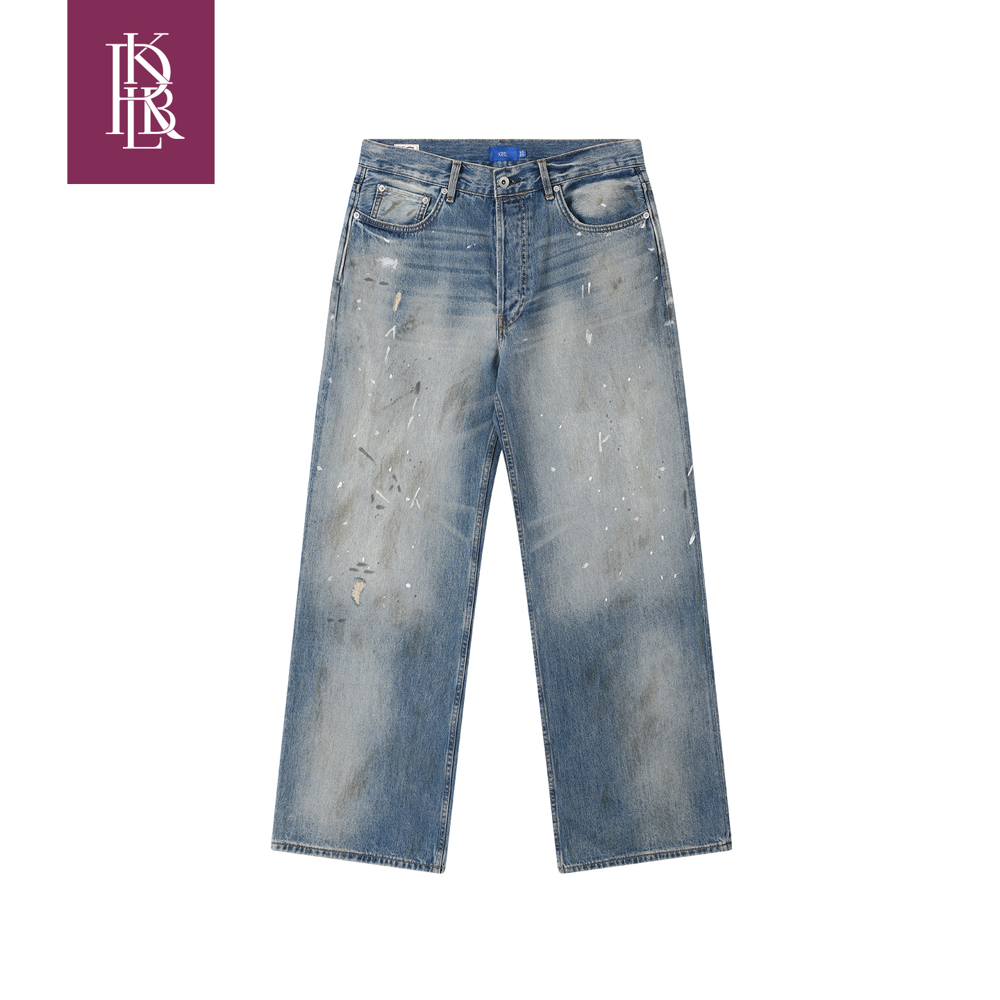 【白敬亭上身A家同款】蓝布屋日本面料轻奢水洗牛仔裤KRBLDNM688