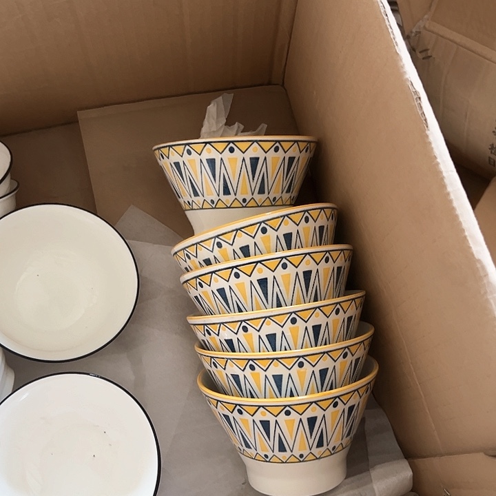 5英寸斗笠碗6支陶瓷