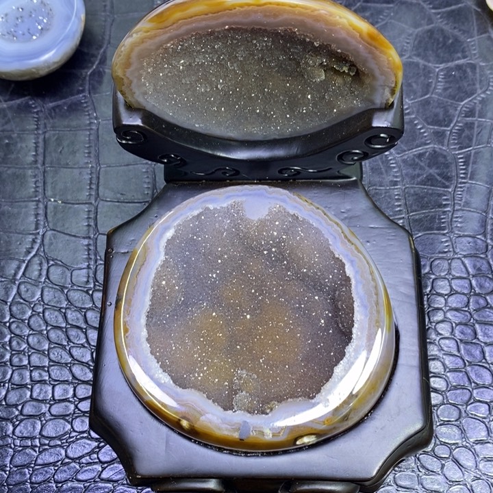 钛钢珠宝半成品水晶啵啵盆