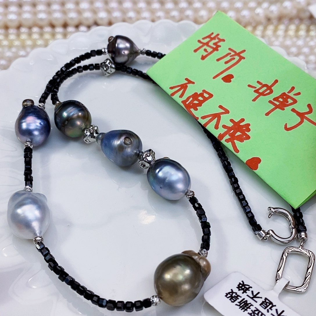海水珍珠大溪地设计款项链未镶嵌