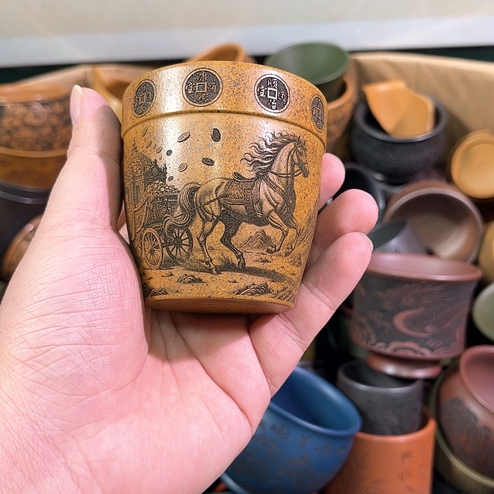 茶杯紫砂全手工紫砂主人杯
