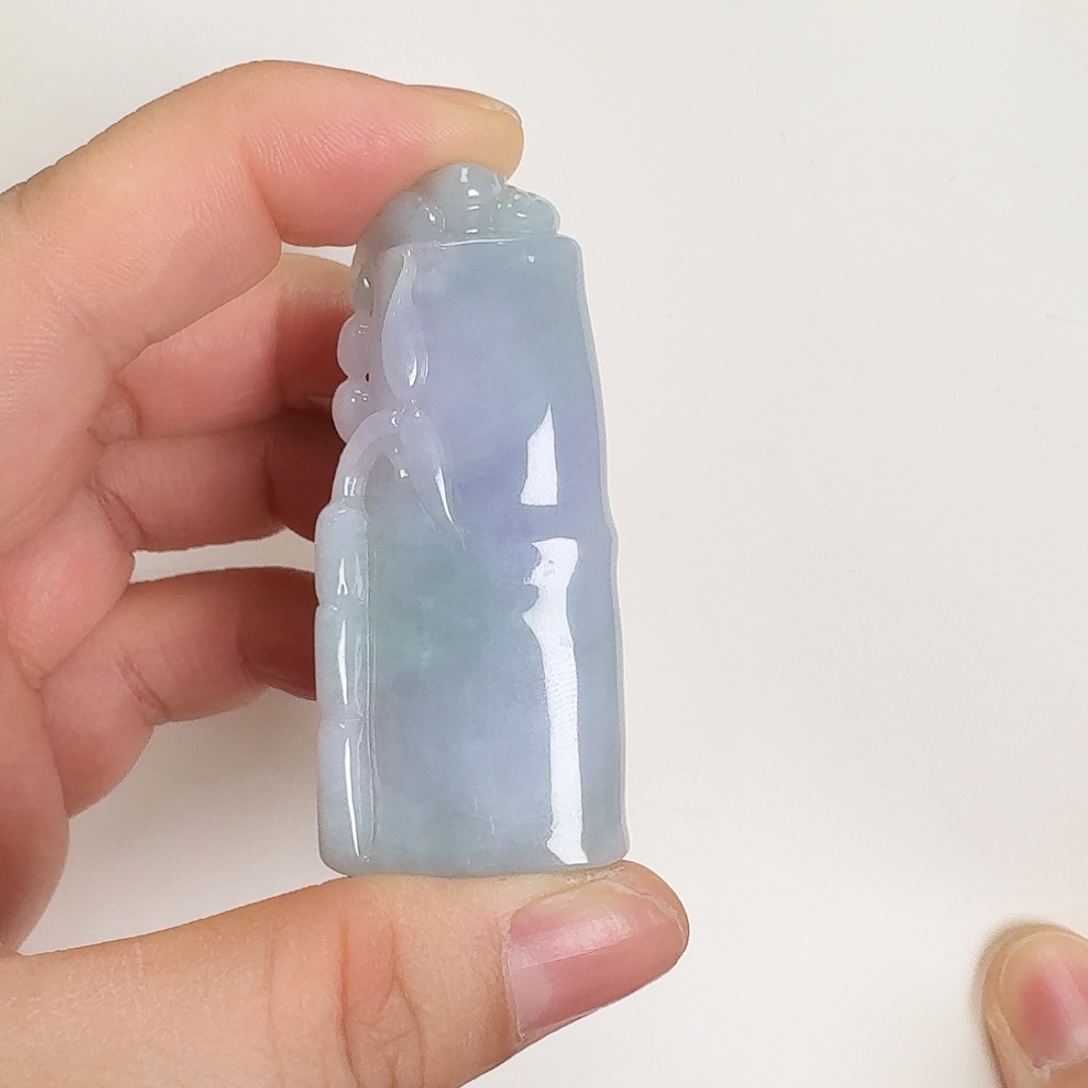 翡翠颈饰未镶嵌竹节