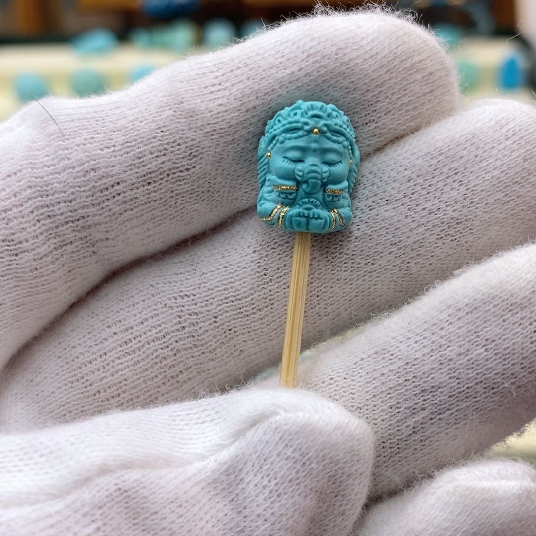 绿松石珠宝奇石未镶嵌