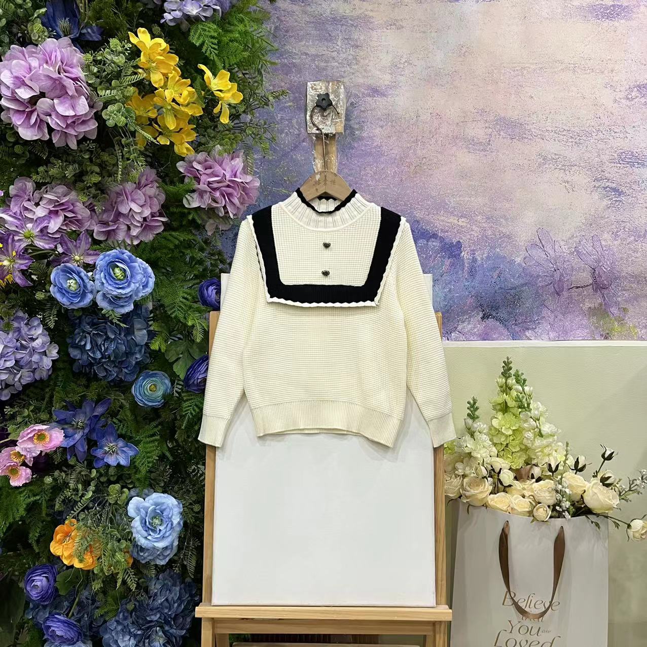 177V米色毛衣s265