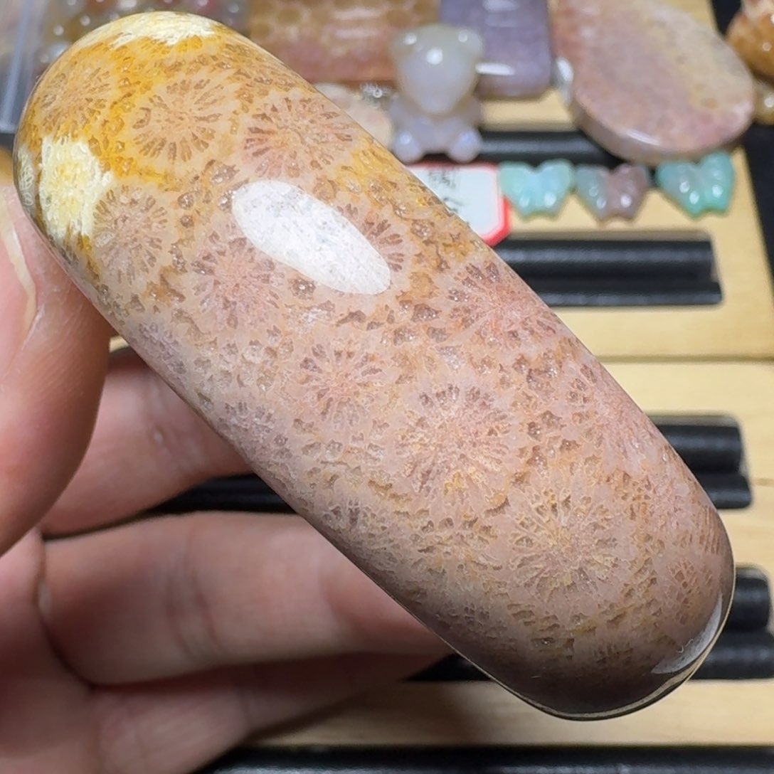 硅化玉纯天然色有机玉石未镶嵌56.5圈口