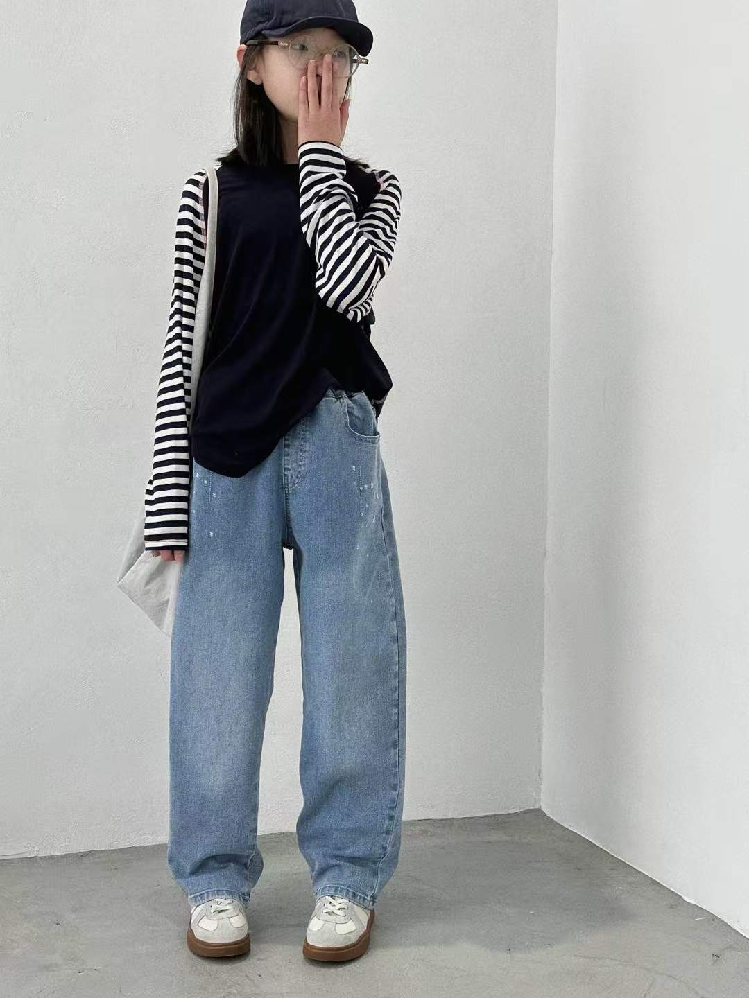 预 大庆仓 儿童时尚休闲牛仔裤 货号C-1179