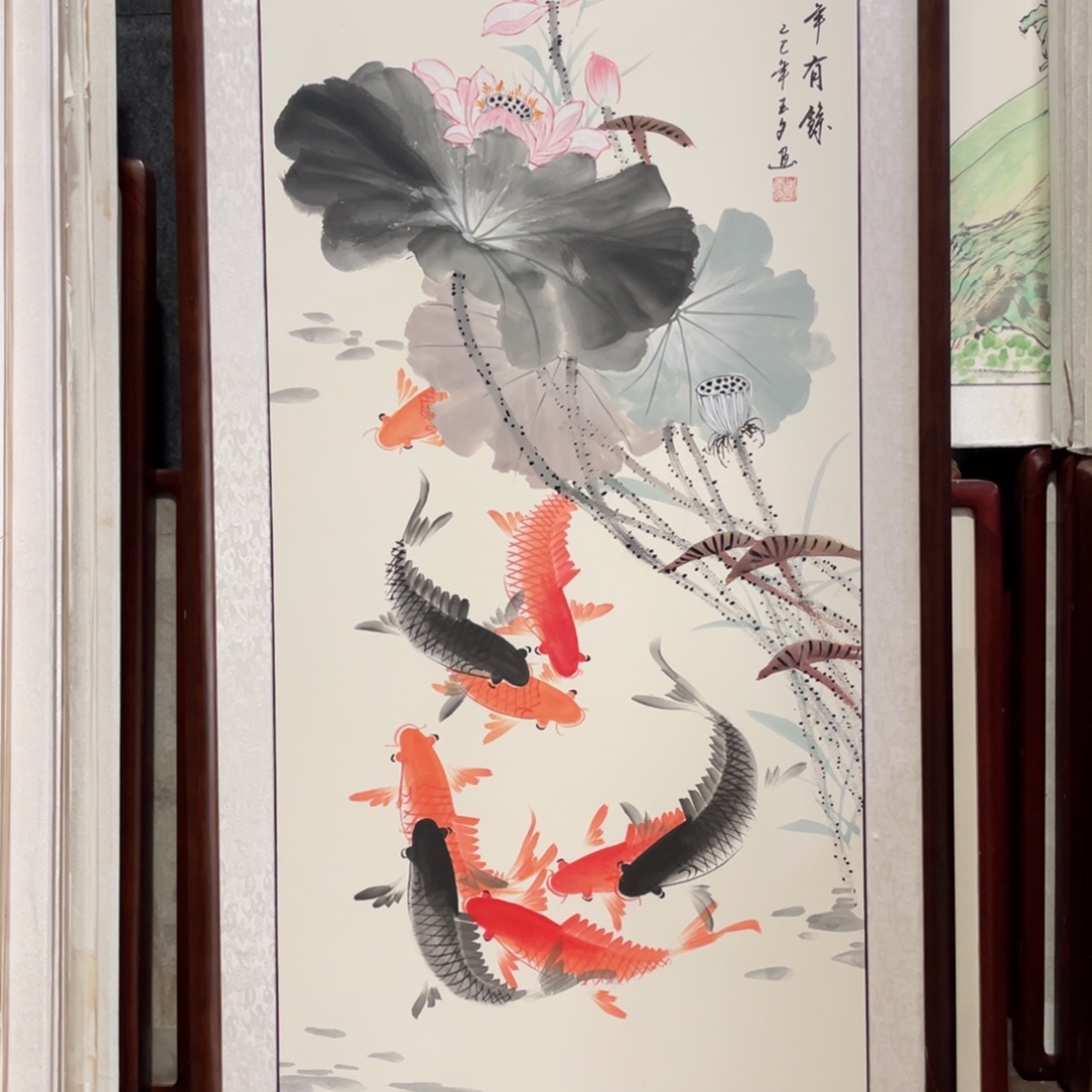 国画带框尺寸63*123厘米