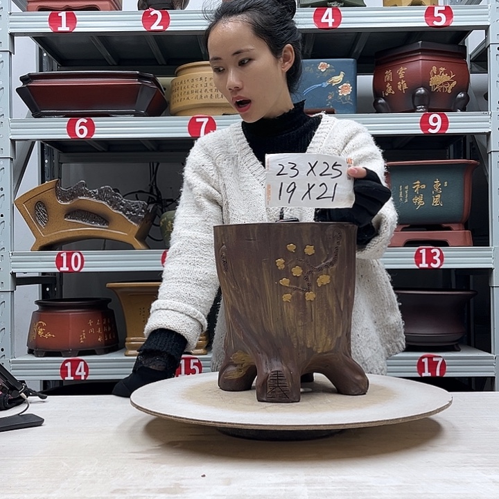 紫砂花盆紫砂花盆