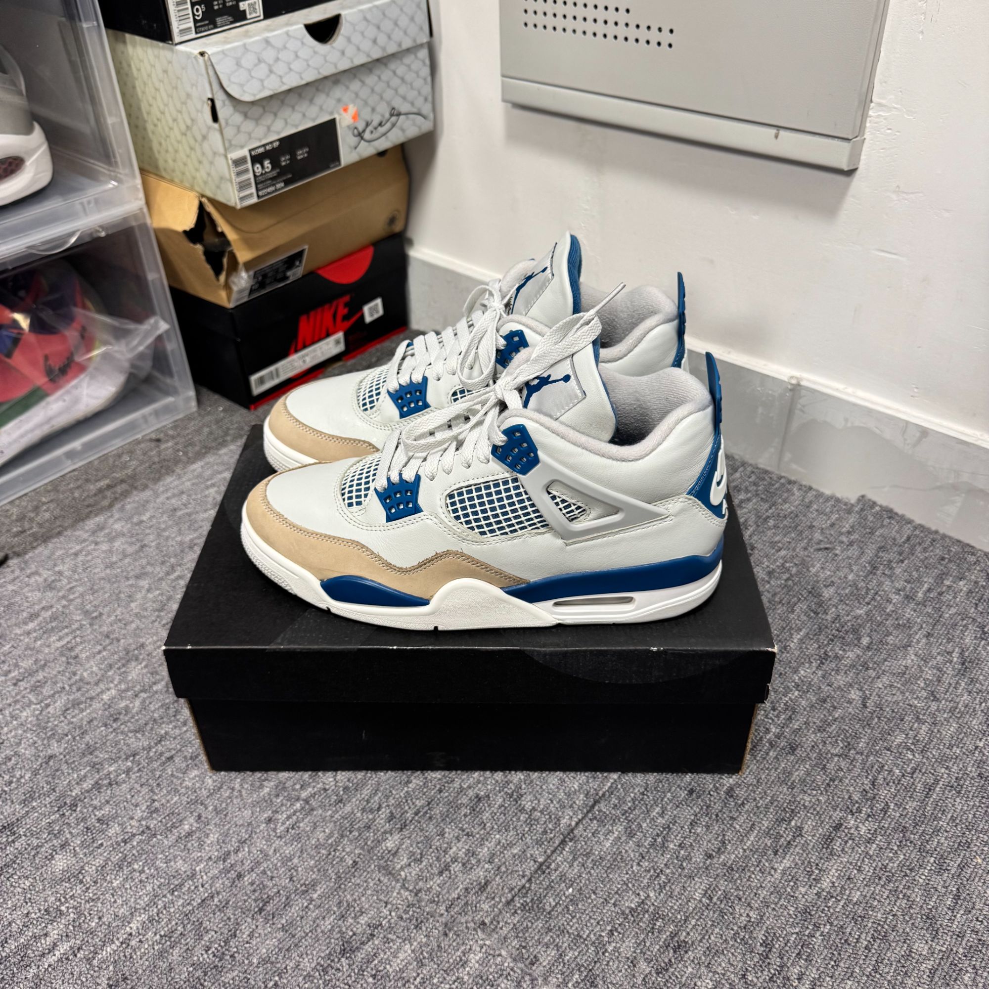 95新 MM6 42.5码 aj4 白蓝 无原盒 无瑕疵