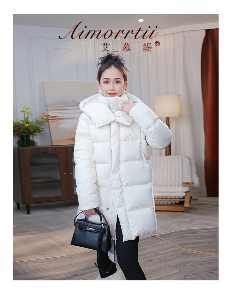 26新款95时尚休闲连帽白鹅绒服短款YR777