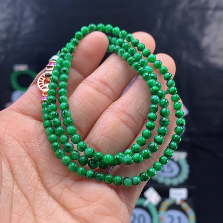 翡翠手链未镶嵌翡翠 4.3 